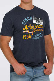 Cinch Men's Patriotic Navy Tee