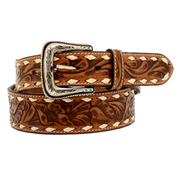 Nocona Men's Floral Buckstitch Belt