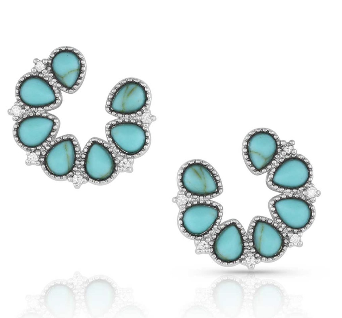 Montana Silversmiths Lucky Seven Turquoise Earrings