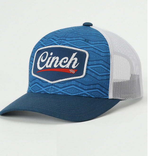 Cinch Men's Blue Trucker Cap