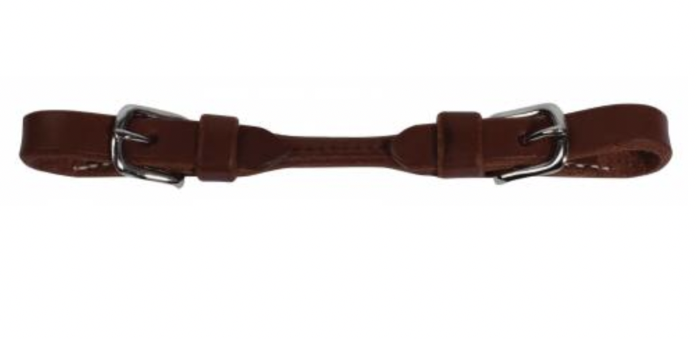 Professionals Choice Round Leather Curb Strap.