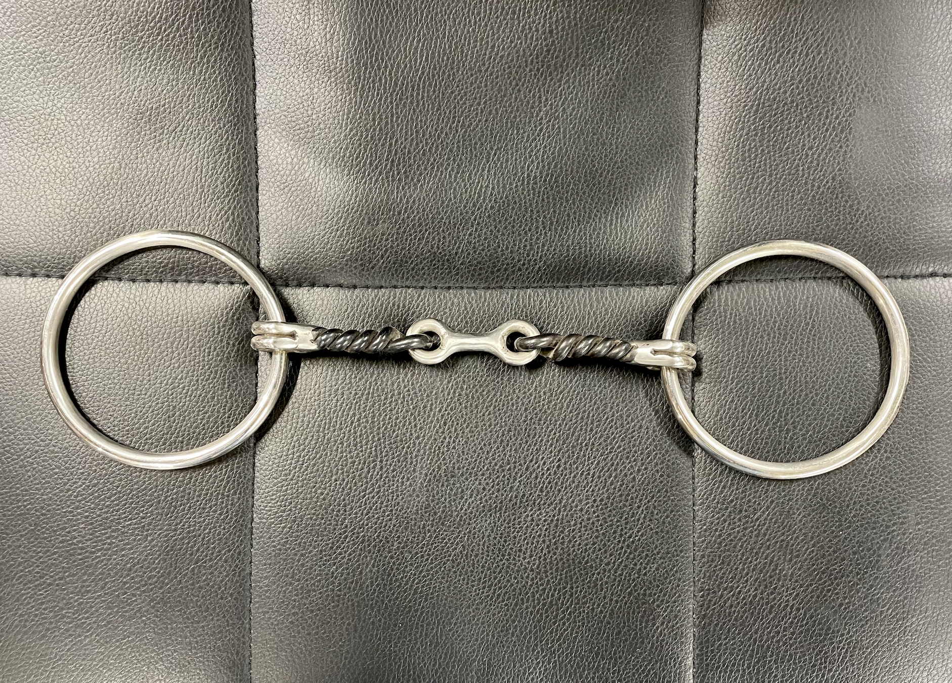 Direct Equine Twisted Dog Bone Snaffle Bit.