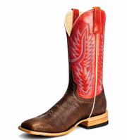 Horse Power Men's Shrunken Brown Western Boot