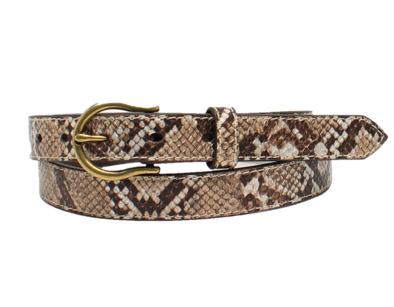 Ariat Ladies Snake Print Belt.