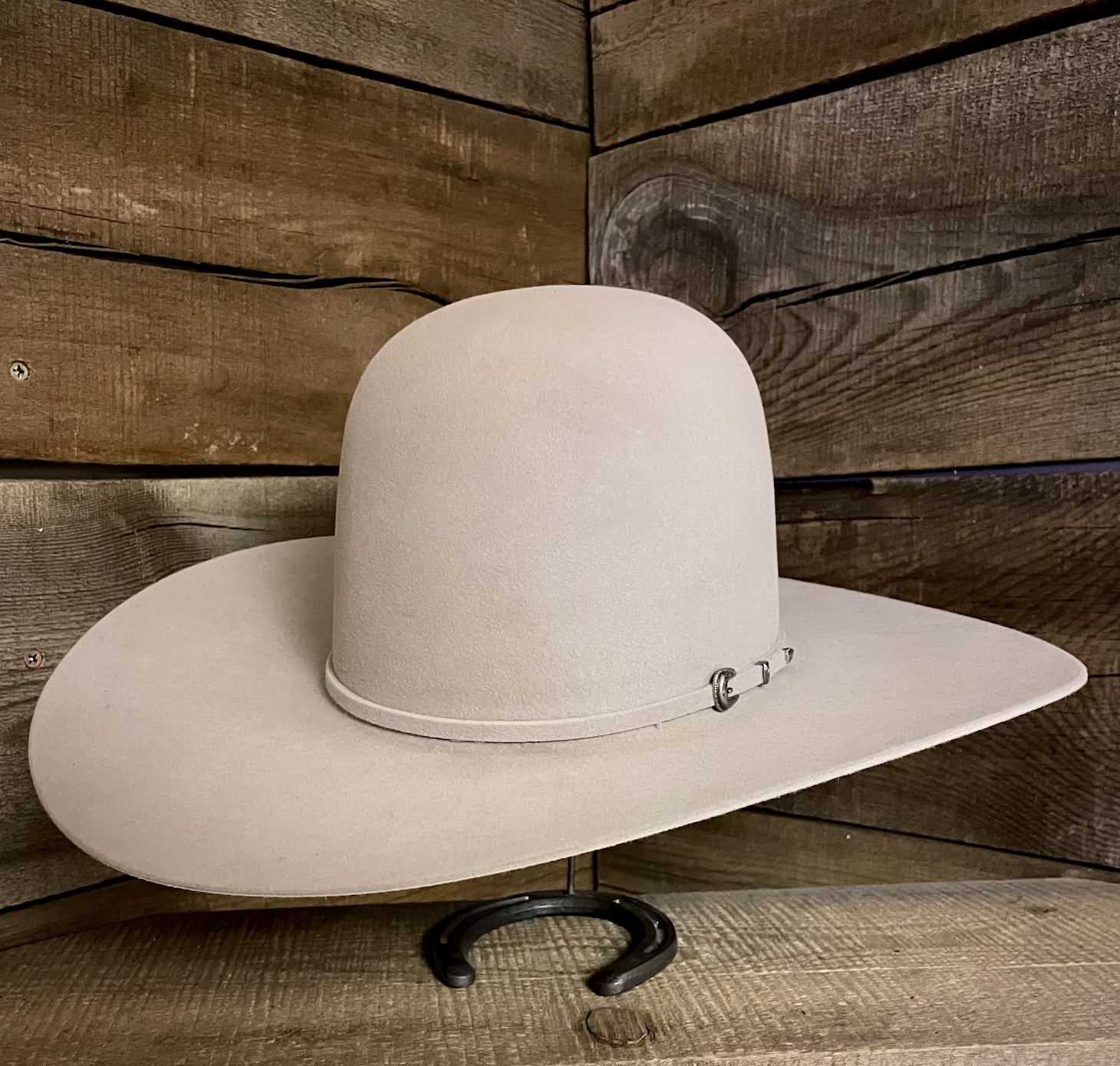 Rodeo King 7X Silver Belly Open Crown Hat