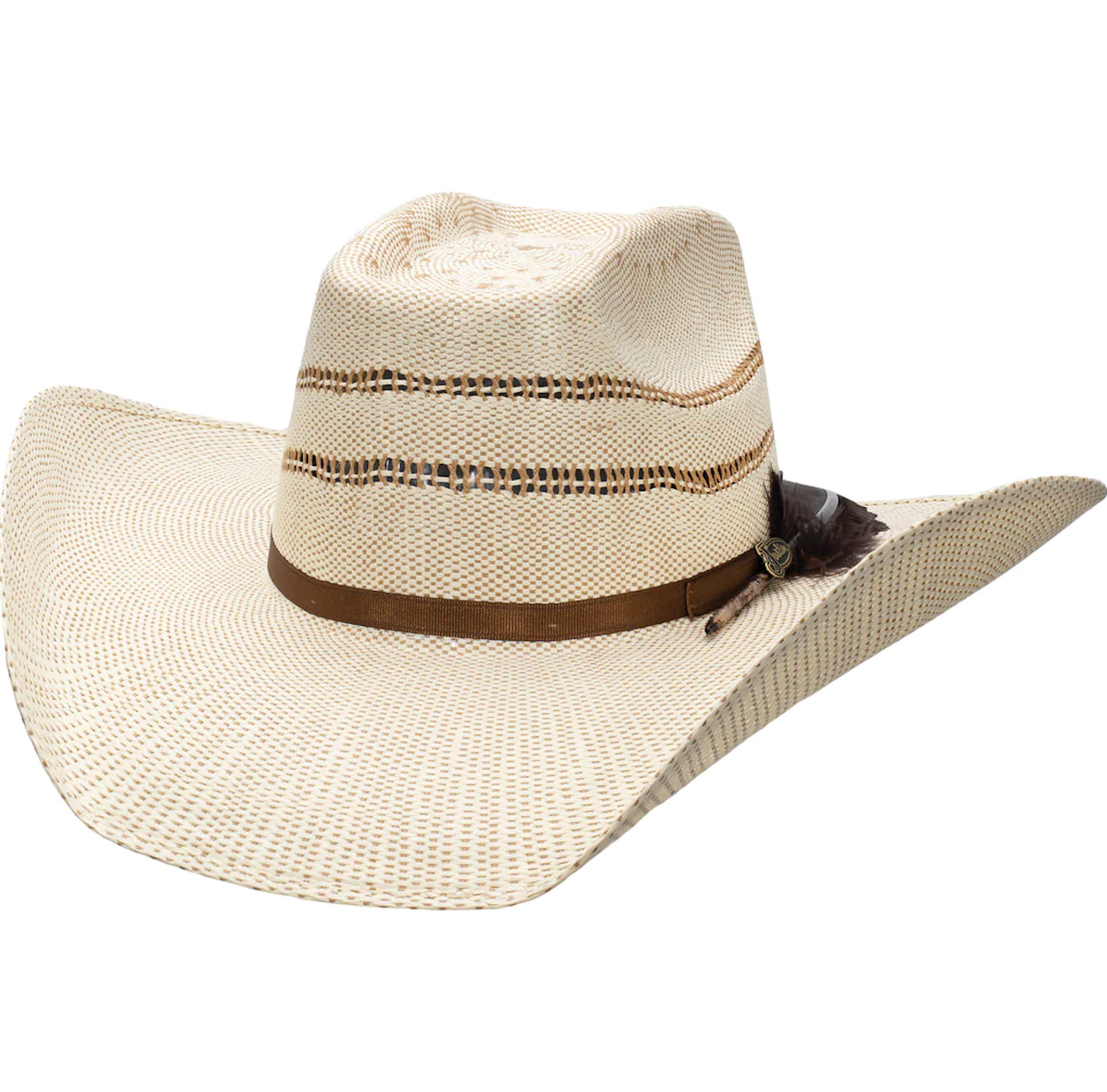 Justin Bent Rail Chute 4 1/2" Straw Hat