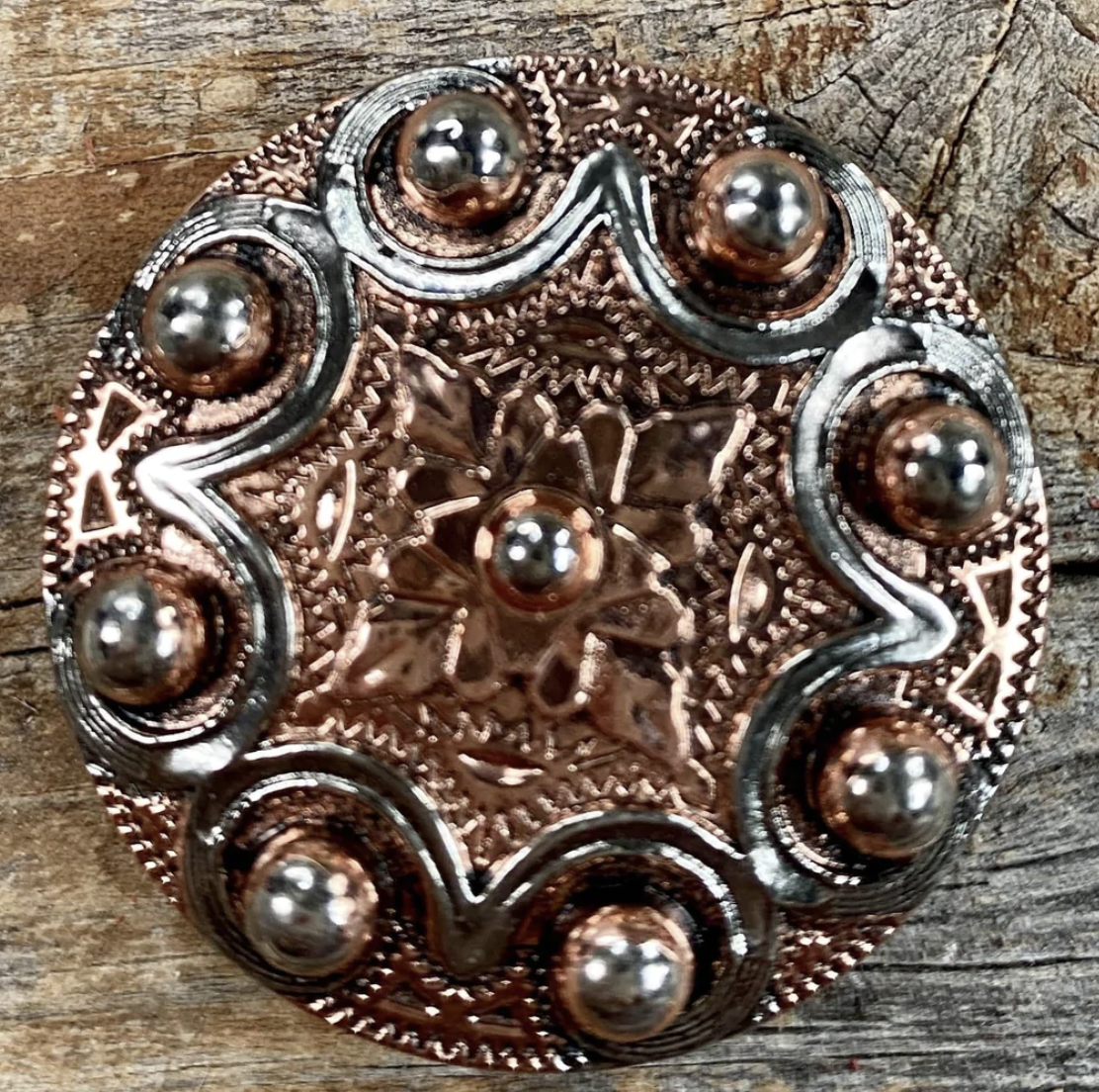 Rodeo Drive 1.5" Copper Dots Concho.