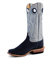 Horse Power Men's Blue Suede Cutter Toe Boot