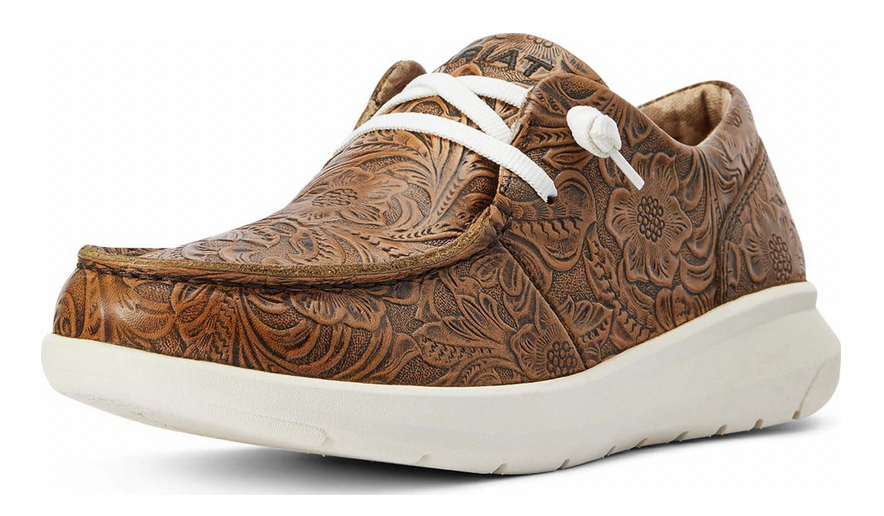 Ariat Ladies Floral Embossed Hilo Shoe.