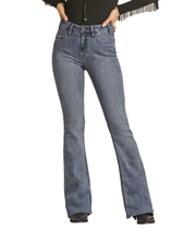 Rock & Roll Cowgirl Glittery Flare Jeans C3