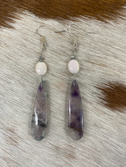 Bijoux Fab Purple Slab Earrings