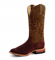 Horse Power Men's Burgundy Suede Boots C3