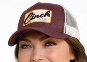 Cinch Women's Purple Trucker Cap