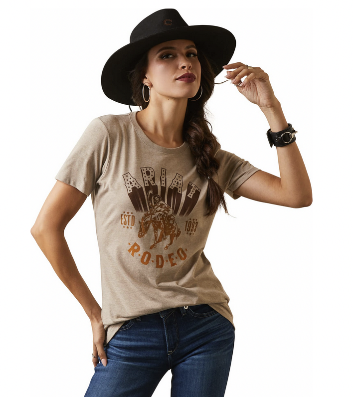 Ariat Women's Tan Rodeo Tee Size Medium