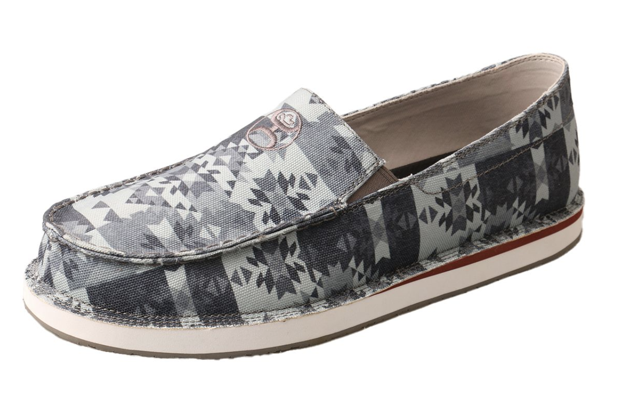 Twisted X Hooey Grey Multi Slip On Loafer.