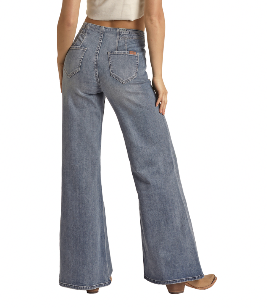 Rock & Roll Women's Palazzo Flare Jeans.