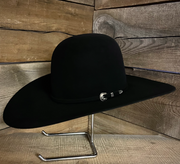 Rodeo King 30X Black Open Crown Felt Hat