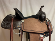 Billy Cook Cats Eye Impact Gel Barrel Saddle