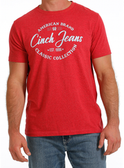 Cinch Men's Heather Red Graphic Tee C3 Size 2XL