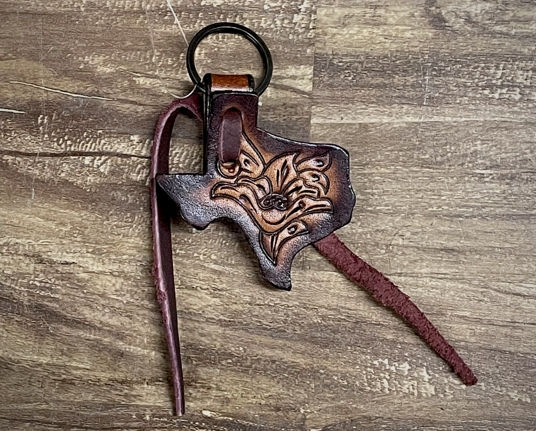 Circle Y Texas Floral Keychain