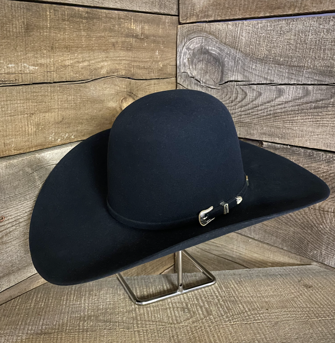 American 10X Midnight Blue 4 1/4" Open Felt Hat