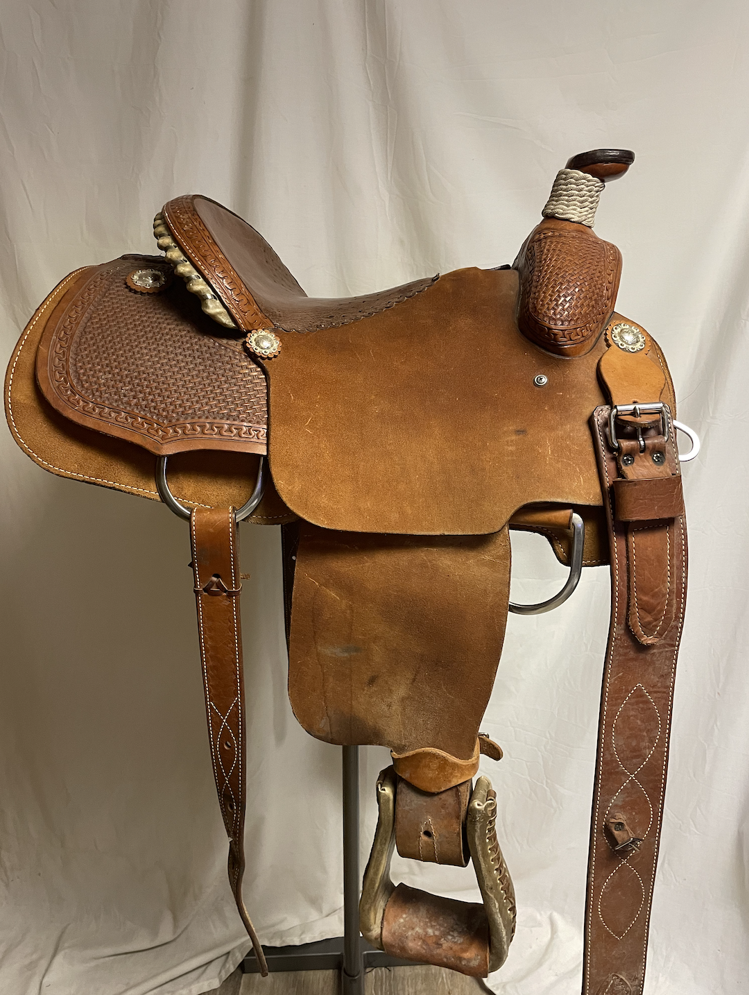 Used Johnny Scott Ostrich Seat Roper.