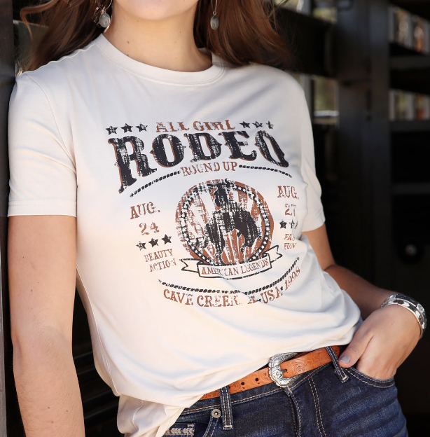 Cruel Girl Women's Rodeo Graphic Tee Size Medium