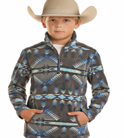 Panhandle Boy's Aztec Fleece Pullover C4 Size Small