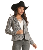 Rock & Roll Women's Patterned Blazer C4