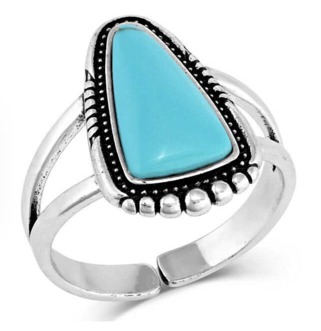 Montana Silversmiths Ways of the West Turquoise Ring.