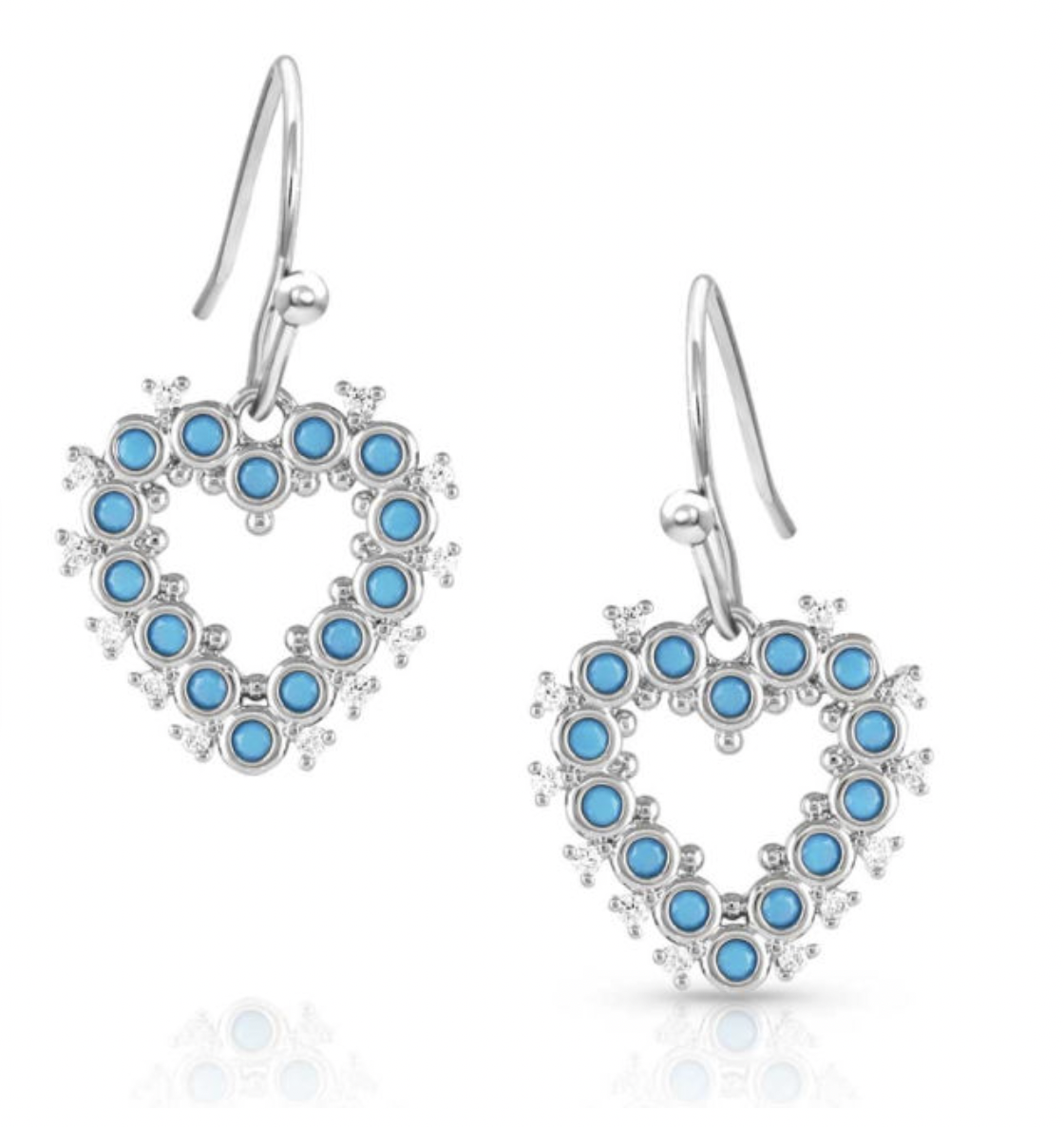 Montana Silversmiths Deepest Love Blue Heart Earrings