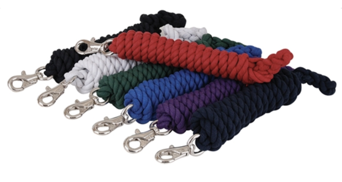 AHE Cotton Lead Rope with Nickel Snap