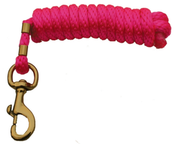 AHE Multicolor Poly Lead Rope Brass Bolt Snap