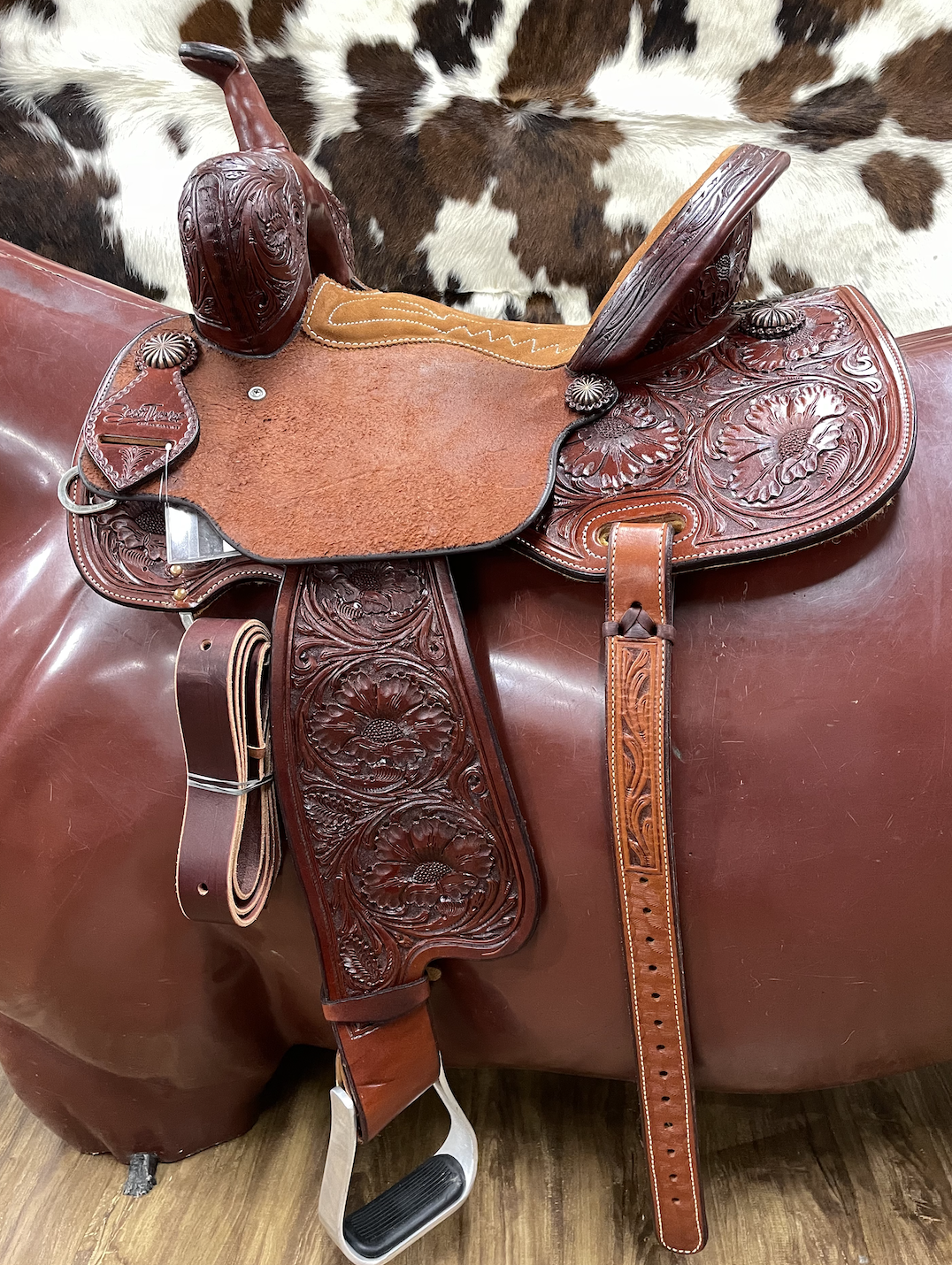 Scott Thomas 14" Chestnut Barrel Saddle