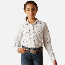 Ariat Girl's Thunderbird White Shirt