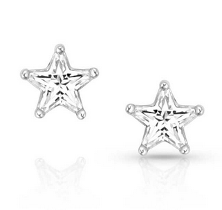 Montana Silversmith North Star Crystal Post Earrings.