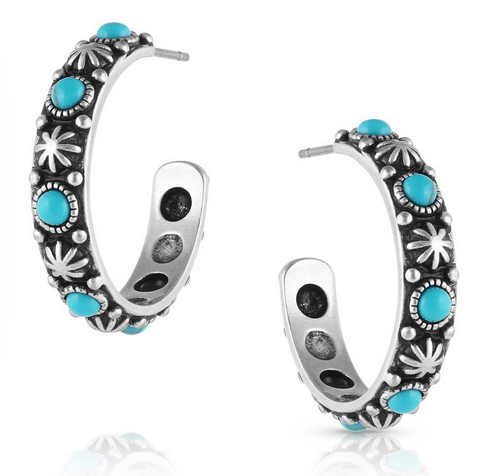 Montana Silversmith Starlight Starbright Hoop Earrings.