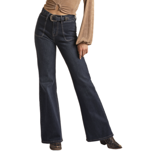 Rock & Roll Cowgirl Wide Leg Trouser