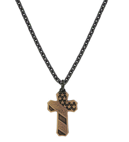 Montana Silversmiths Faded Glory Cross Necklace