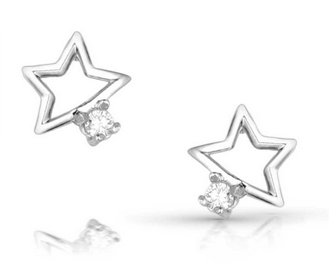 Montana Silversmiths Single Star Earrings.