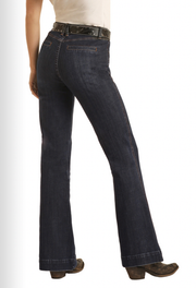 Rock & Roll Cowgirl Dark Wash Trouser