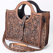 American Darling Tooled Leather Tote