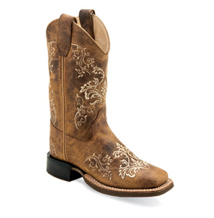 Old West Youth's Embroidered Boot