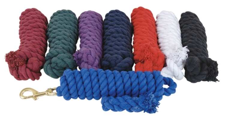 AHE Cotton Lead Rope with Brass Snap