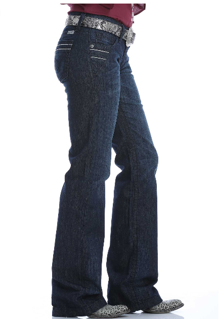 Cinch Women's Jayley Dark Wash Trouser C4