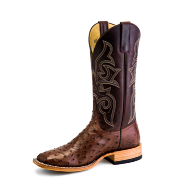 Horse Power Men's Kango Tobacco Ostrich Boot.