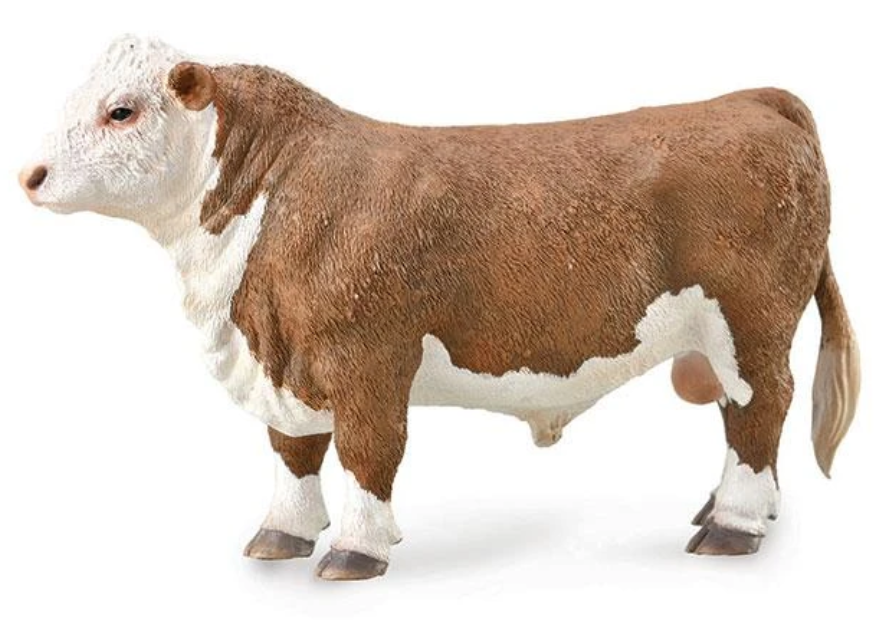 Breyer Hereford Bull Action Figure.