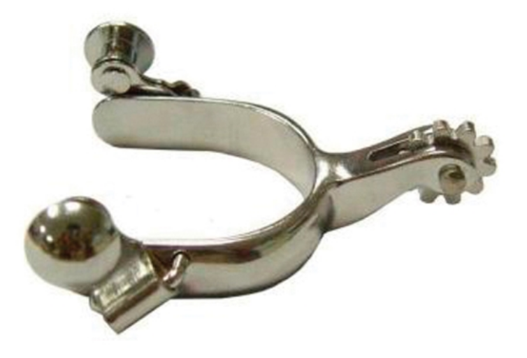 Plain Silver Toddler Spurs