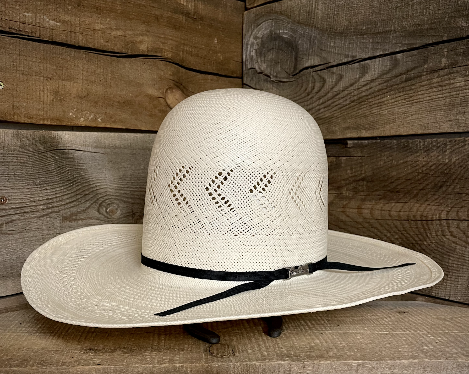 American JC4210 4" Tall Crown Straw Hat.