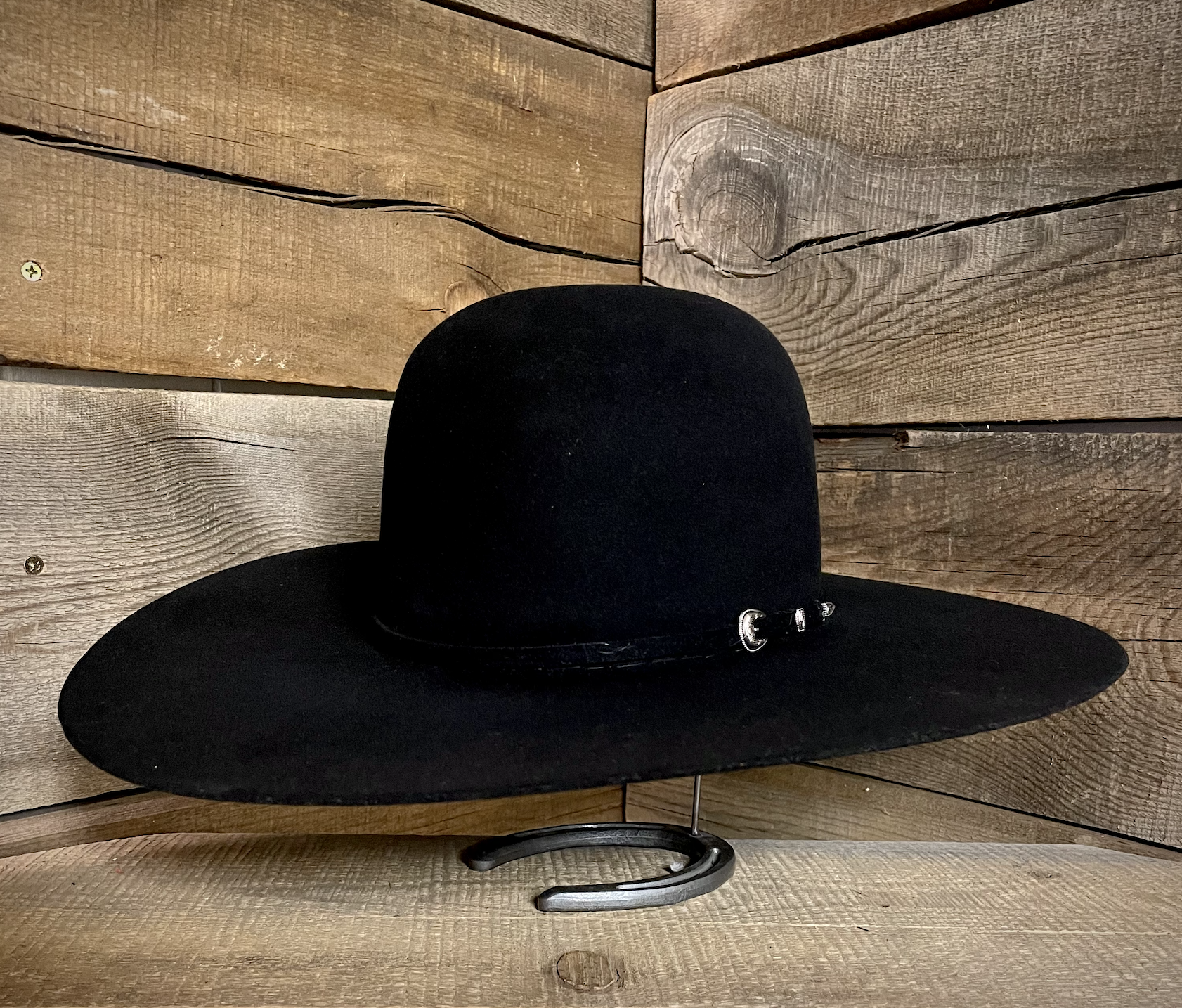 Rodeo King 7X Black 4 1/2" Felt Hat